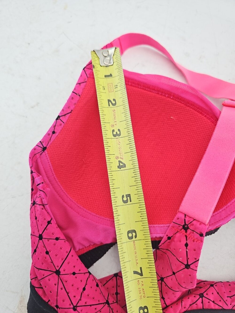 VSX Sport Pink Geometric Sports Bra - Picture 6 of 6